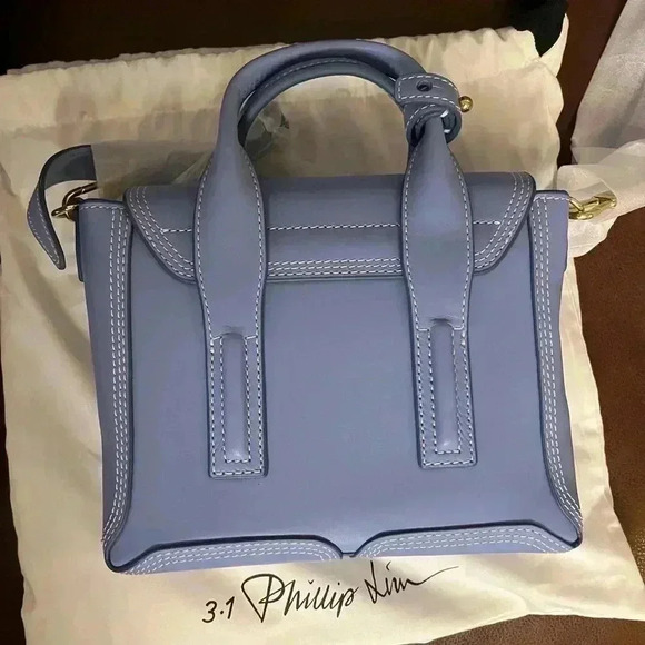 NWT 3.1 Phillip Lim Mini Pashli Satchel Bag Chambray Blue - Picture 8 of 11
